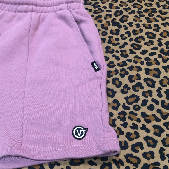 Vans Straightened Out French Terry Rose Hi-Rise Short *Size Small* HP⭐️ - Picture 8 of 13